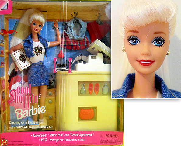 cool shopping barbie