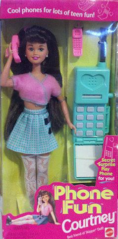 Barbie 1995, Phone Fun Skipper fabriqué en Indonésie NRFB